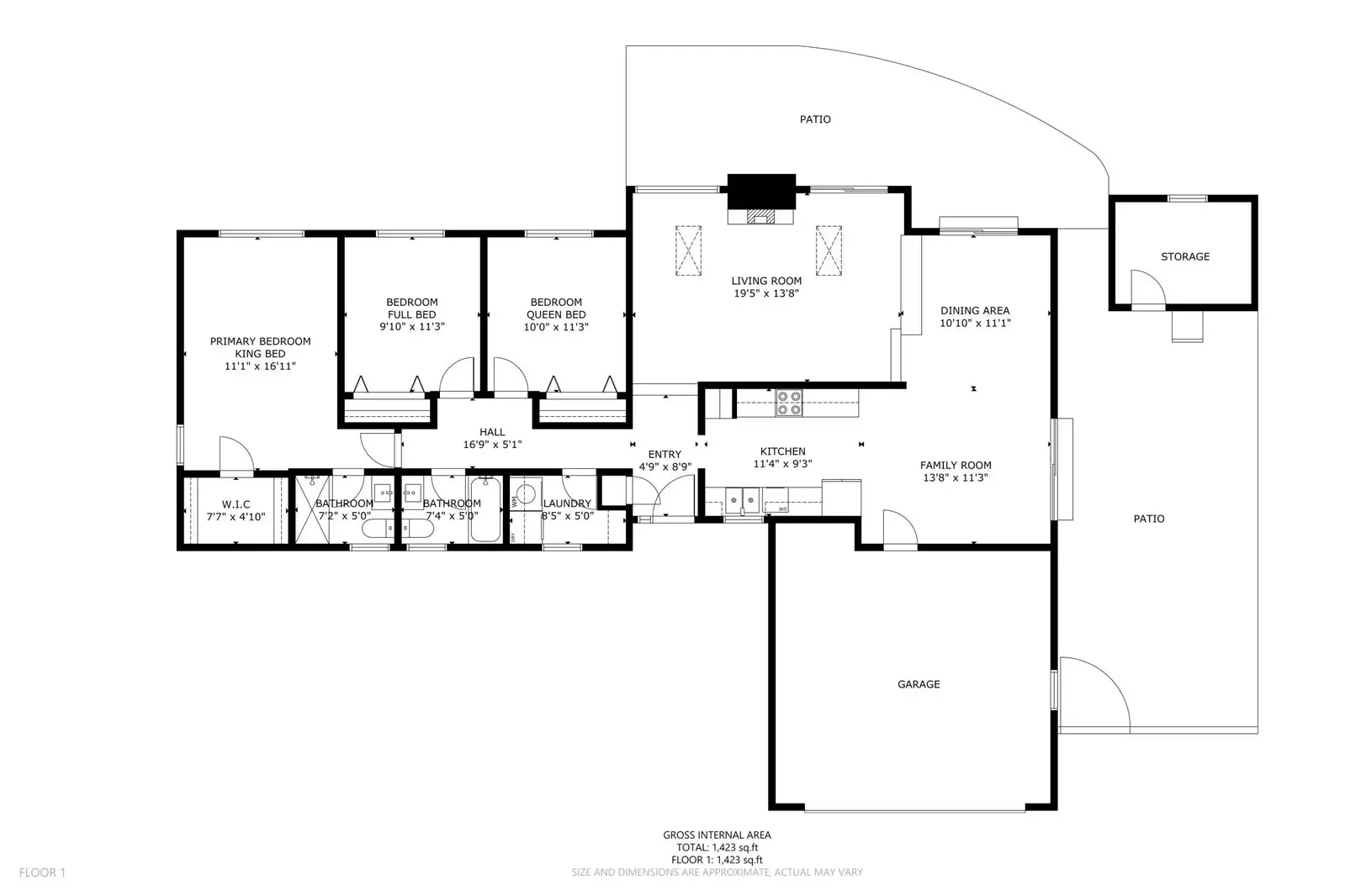 A detailed floor plan of Jim and Shirley's Cuckoo's Nest.