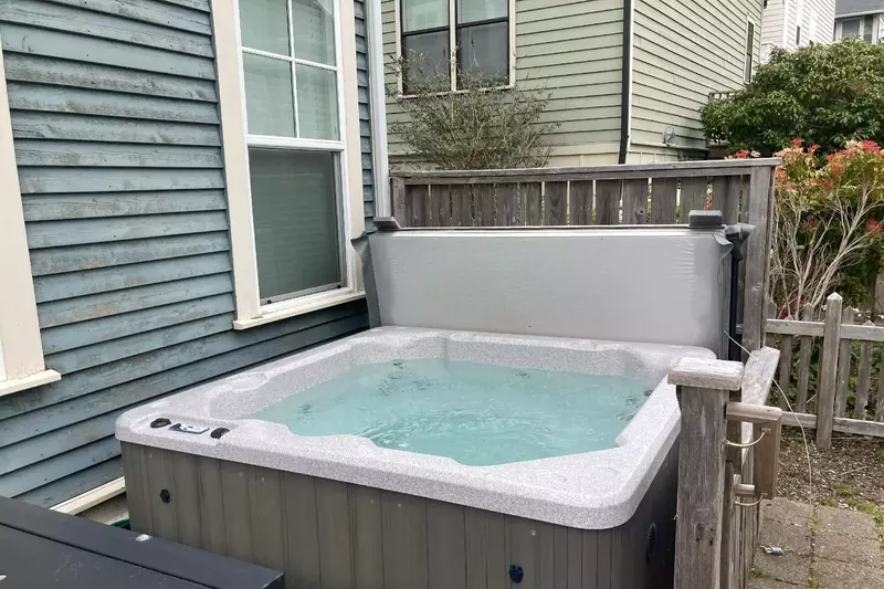 The hot tub is a favorite amenity perfect during warm summers and chilly winters.