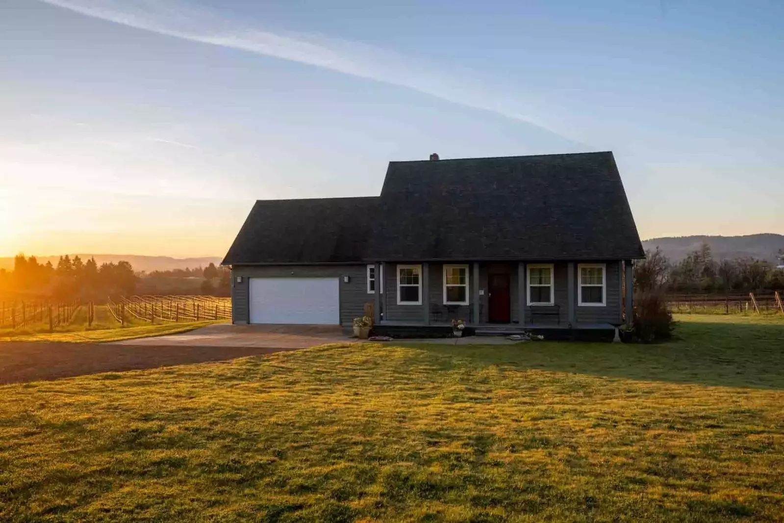 The sunsets in the Willamette Valley are enchanting.