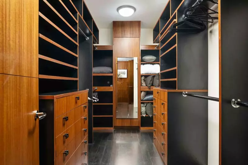 With ample closet space you can bring as many outfits as you need. Bring a crabbing jumpsuit and evening gown!  You'll have room for more!