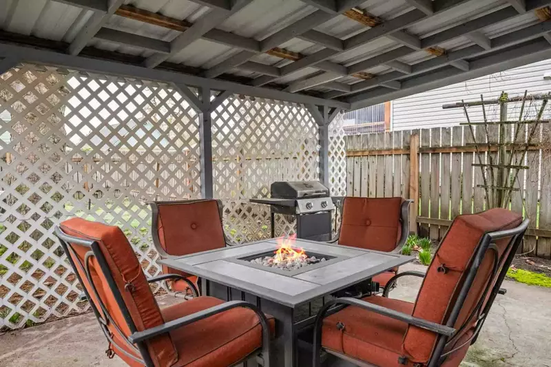 The patio is fun in winter, spring, summer, and fall. Fish on the Oregon Coast and grill your catch on the BBQ.