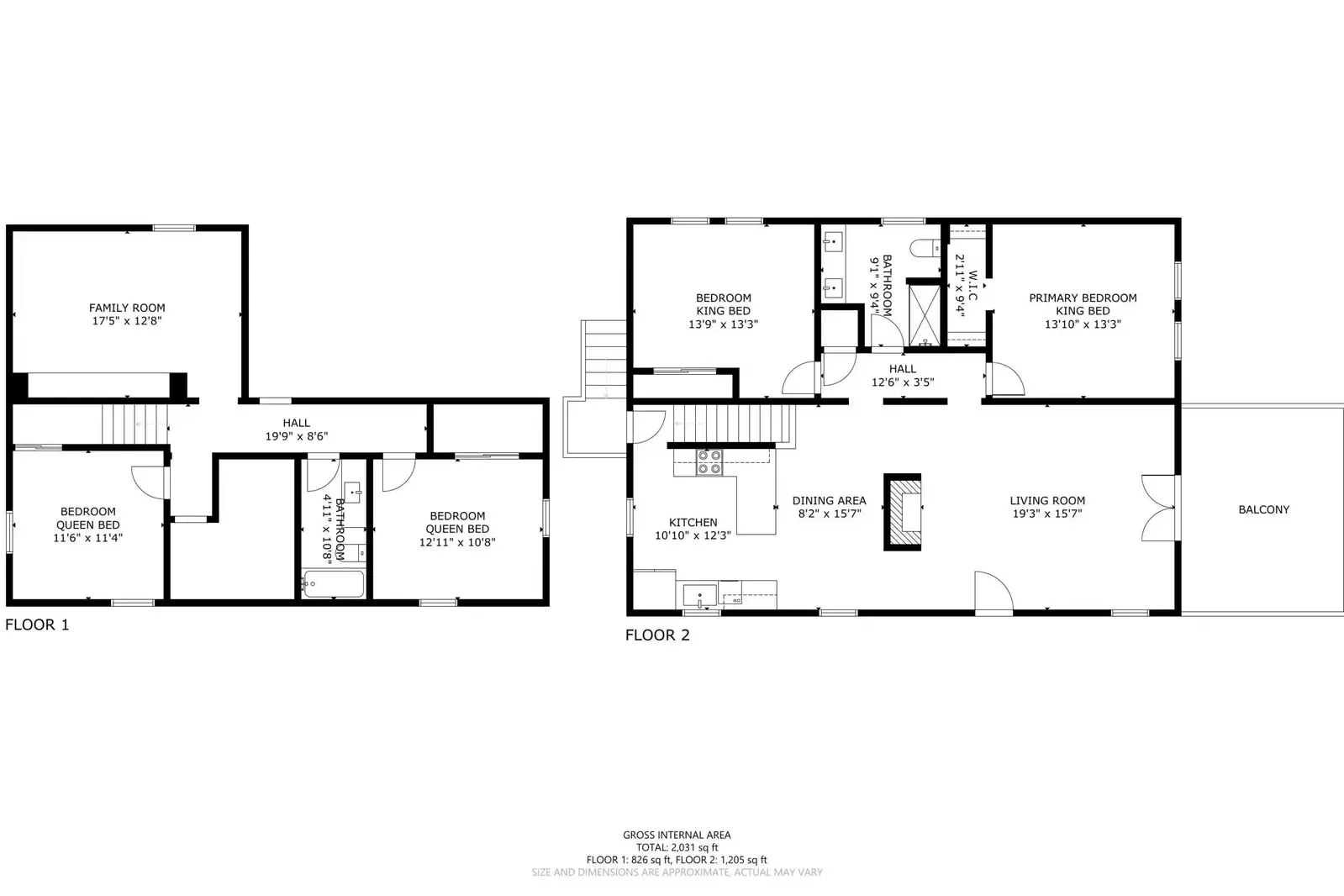 A detailed floor plan of this rental.