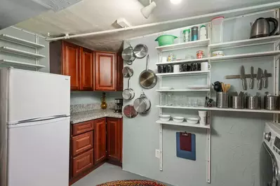 The kitchen is well equipped and efficient. Perfect place to prepare a delicious meal.