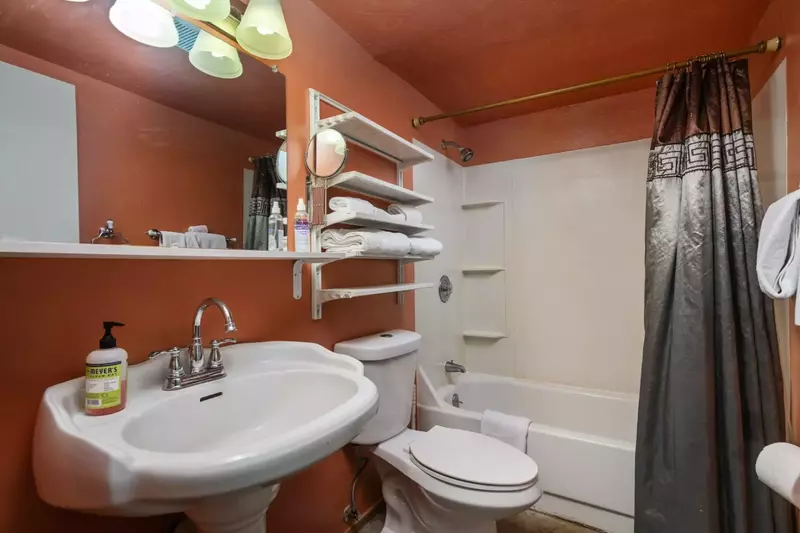 The bathrooms are recently updated and built with care.