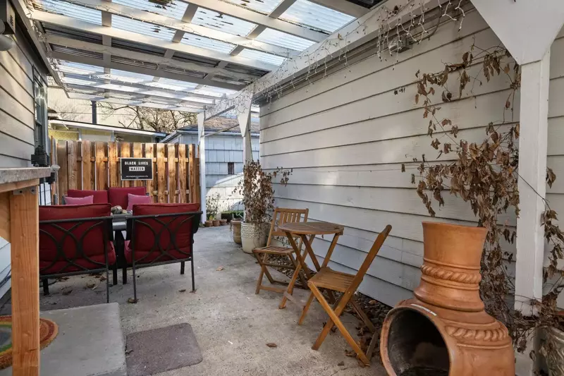 Enjoy relaxing outside in the patio area.