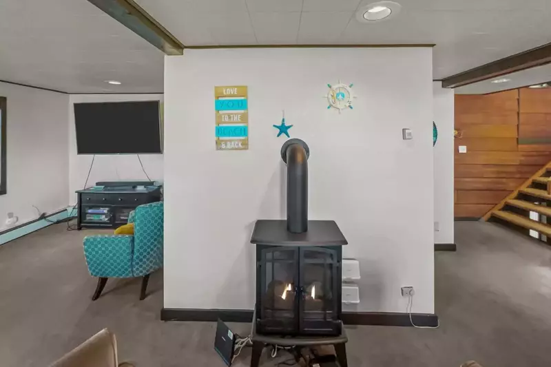 A room with another smart tv.