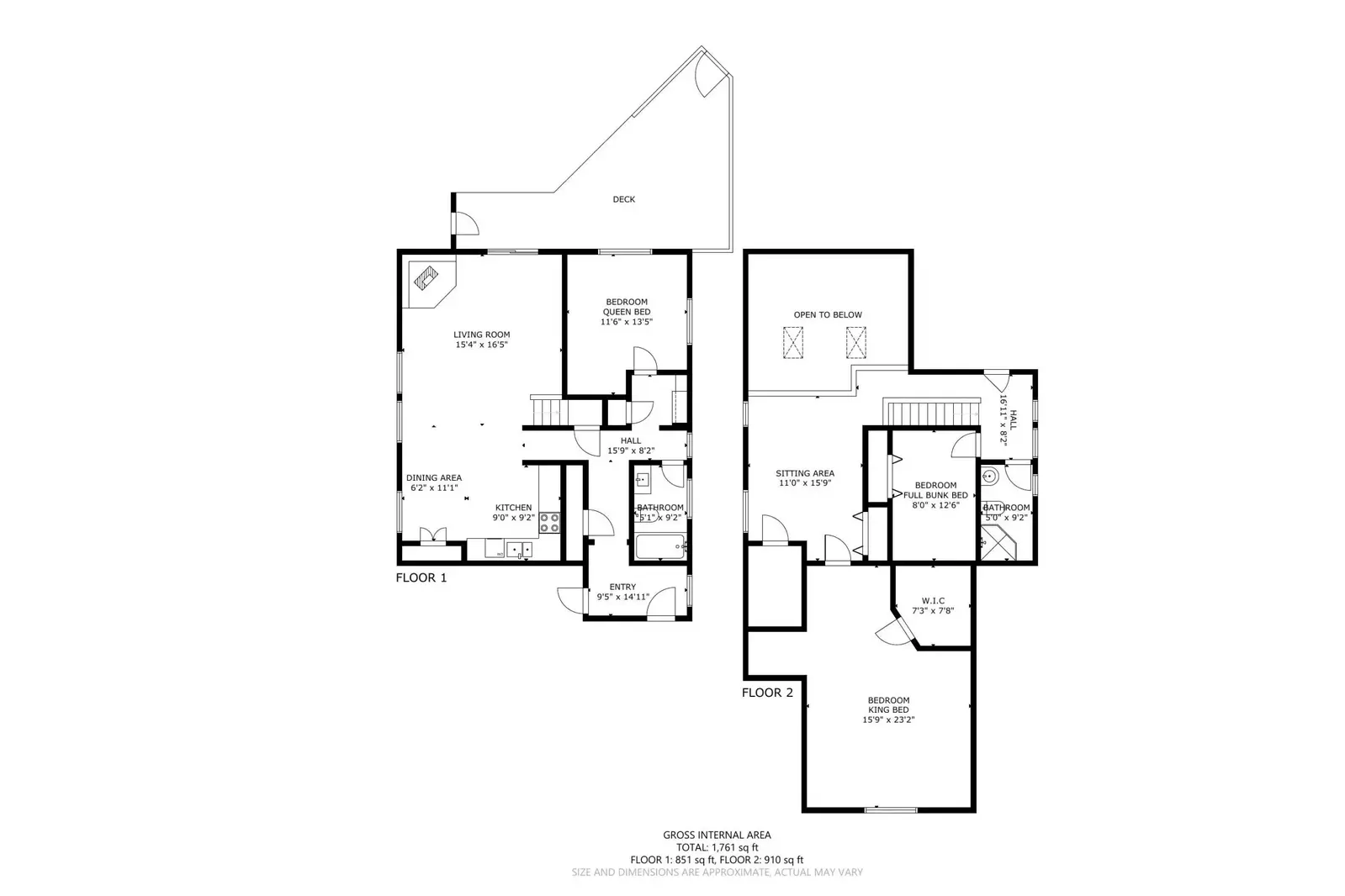 A detailed floor plan of this rental.