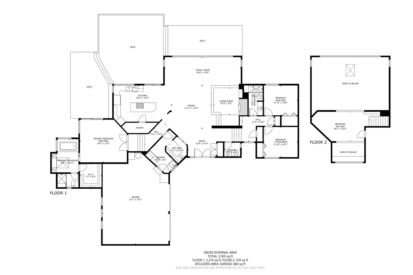 A detailed layout of High Ridge House.