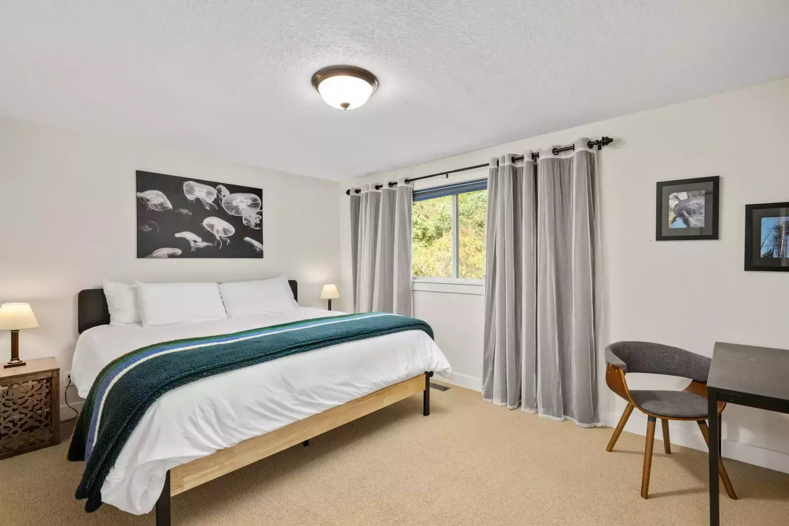 All the beds are updated and incredibly comfortable. Another feature that makes this rental so relaxing!