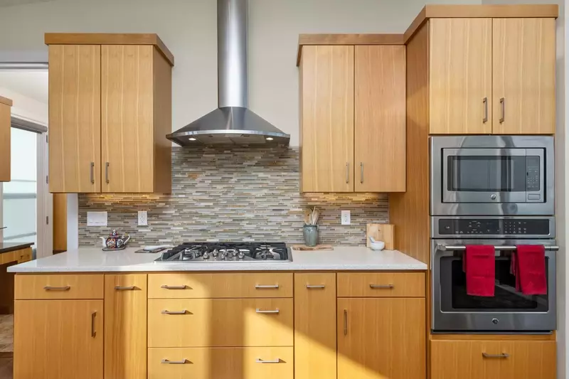 The kitchen is well equipped for a delicious culinary experience. Perfect for cooking dinner, baking cookies, and feeding the whole family!