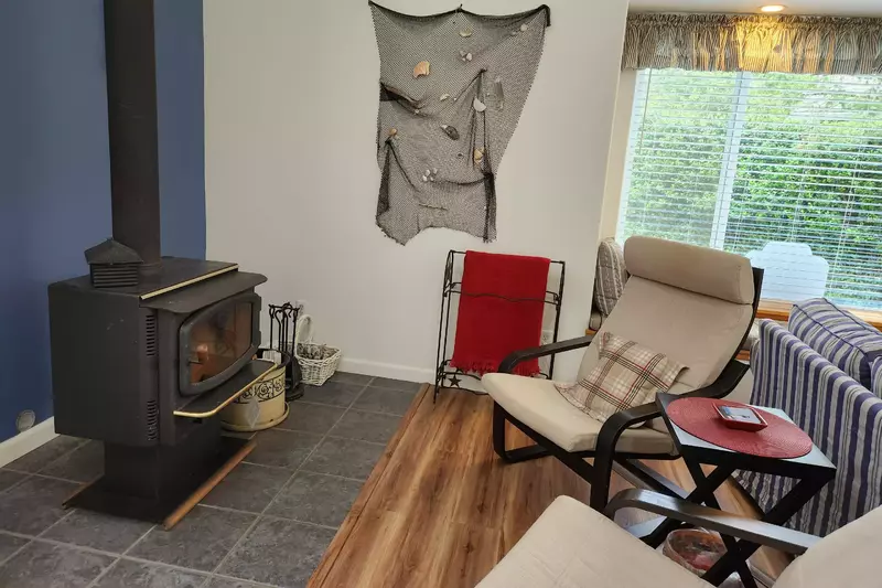 Stay cozy with the stove.