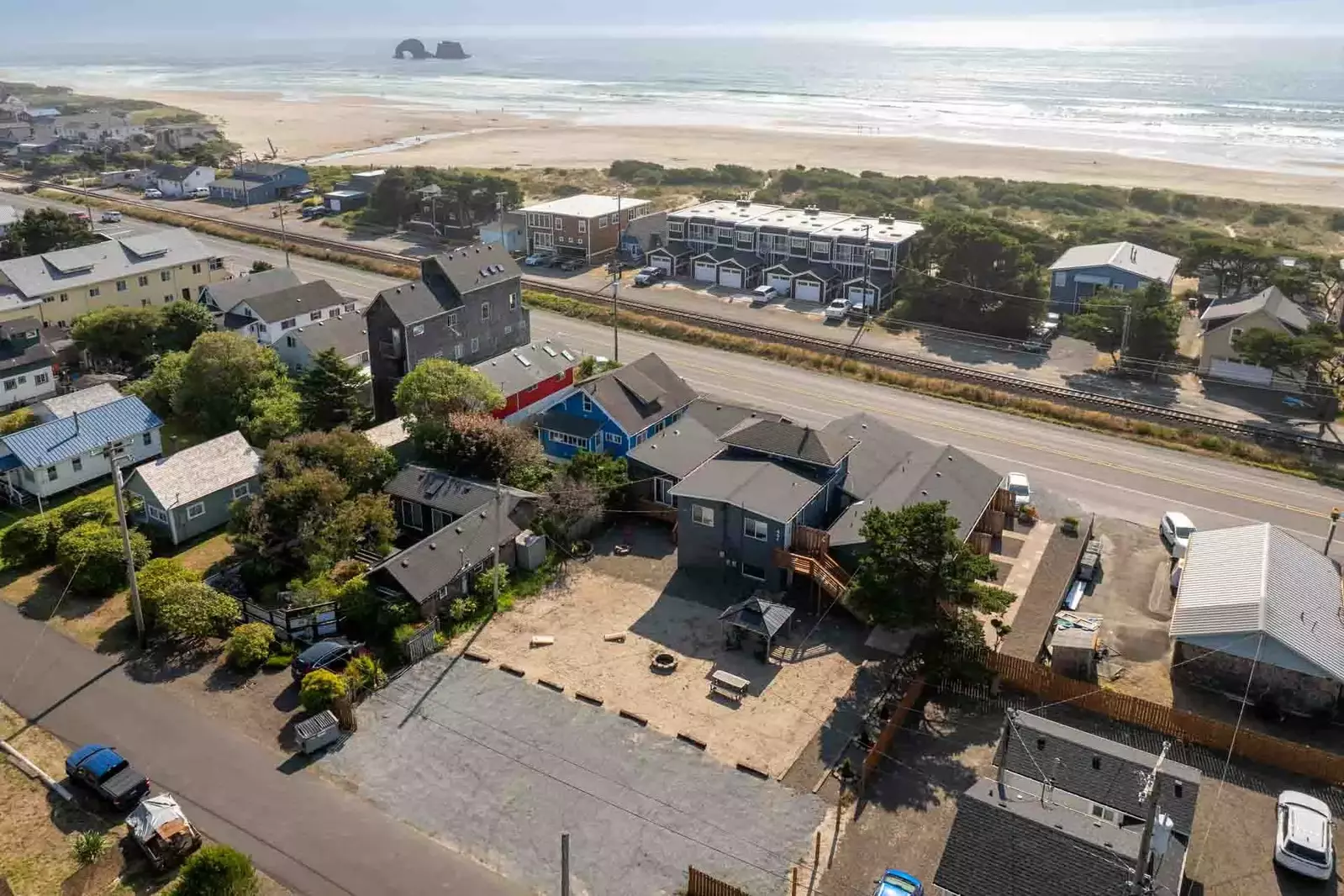 Rockaway Beach is beloved for it's vast sandy beach and iconic Twin Rocks.