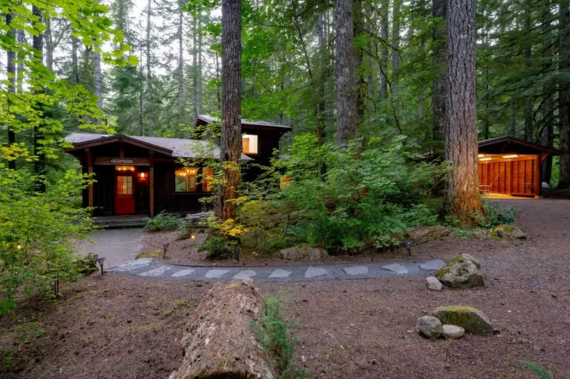 "Away from the traffic and very secluded. The cabin is beautiful and nestled in a forest with its own creek and plenty of space for exploring" - Mark