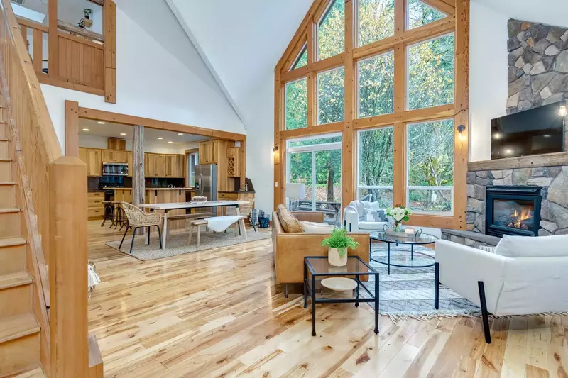 The common space is gorgeous and incredibly spacious.