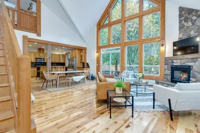 The common space is gorgeous and incredibly spacious.