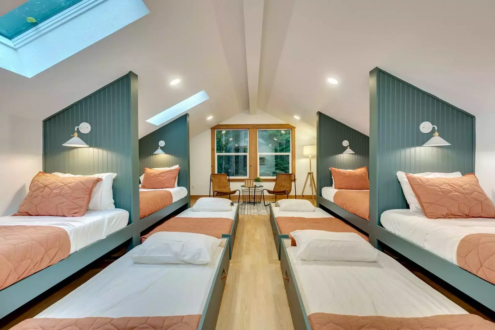 There is so much sleeping room in the bunk room!