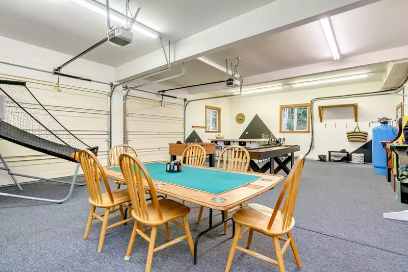 You can also shoot hoops and play cards in the game room.