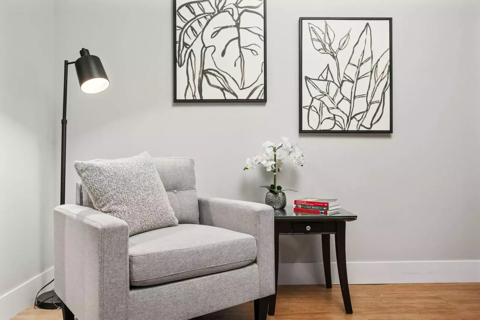 There are plenty of spaces to relax with a good book.