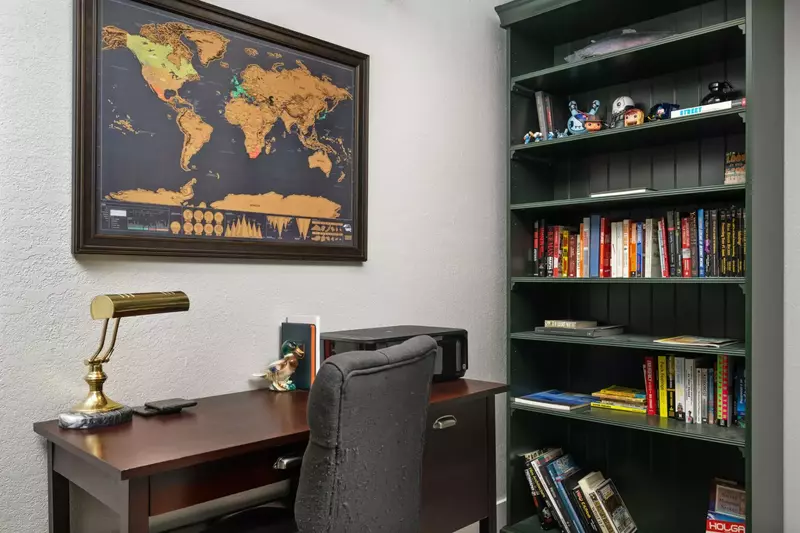 Work from home from the desk and you can extend your stay at this rental!