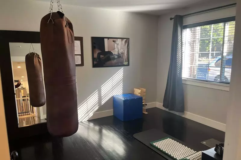 The home gym is a perfect place to get a workout while on vacation.