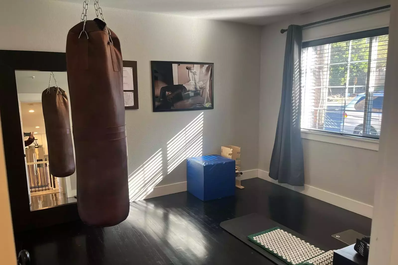 The home gym is a perfect place to get a workout while on vacation.