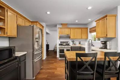 Cook delicious meals for breakfast, lunch, and dinner in this fully equipped kitchen. We suggest grabbing some ingredients from a local farm.