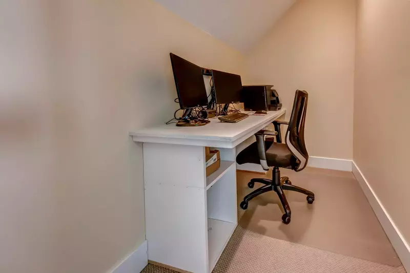 The home office makes for a good location to work from home or on a creative endeavor!