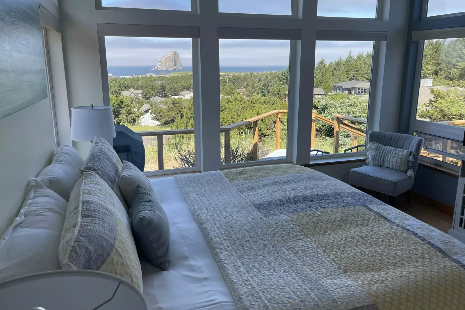 "Best in Pacific City! The view of Haystack Rock was incredible. The home was beautifully appointed and spacious. The beds were so comfortable" -Ellen