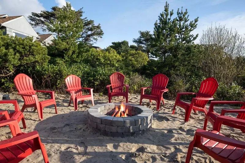 Enjoy each other's company around the firepit.