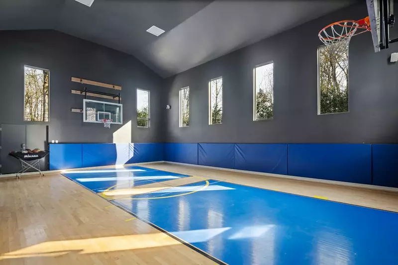 If you can believe it, there is also an indoor basketball court that is perfect for kids and adults alike.