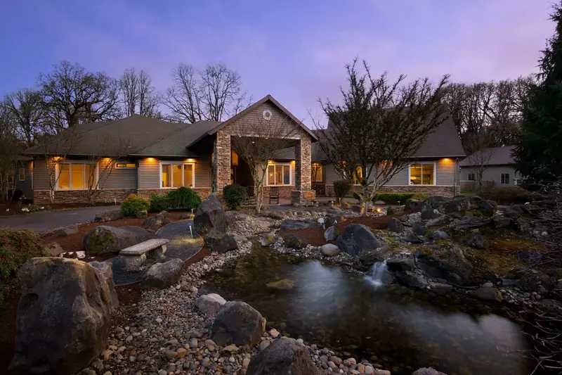 The water feature is a good place in the garden for meditation and reflection.