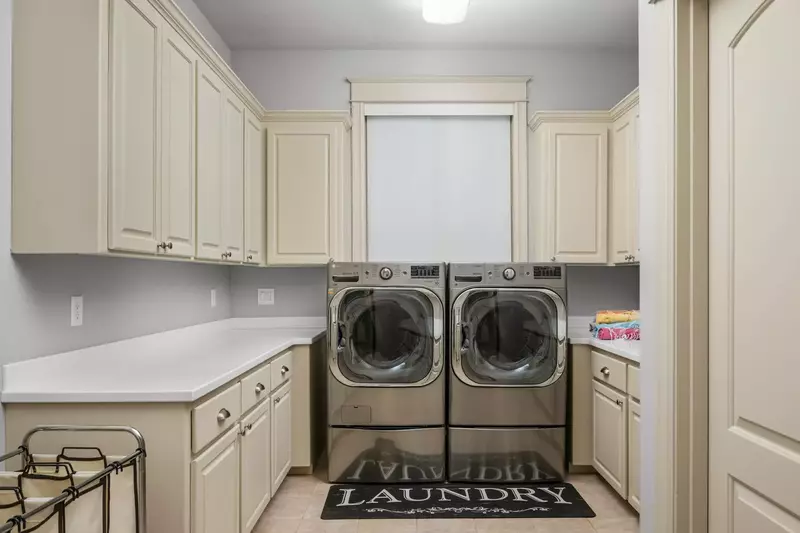 This rental has an up to date washing machine and dryer for guest use.