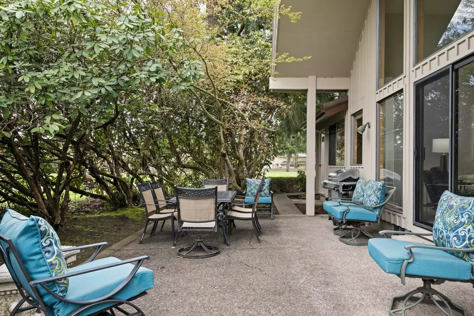 Enjoy relaxing outside on the spacious patio.