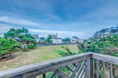 Enjoy the ocean air while relaxing on the deck.