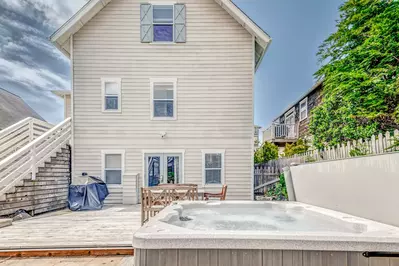 The hot tub is a favorite amenity perfect during warm summers and chilly winters.