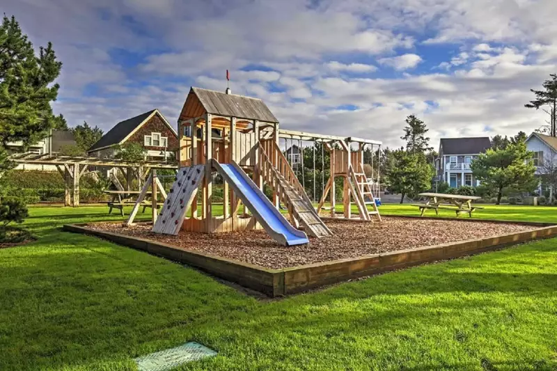 The playground is a wonderful place to bring kids if you want to avoid the sand.