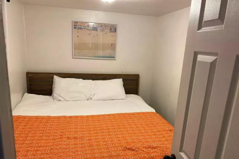 This unit has a king bed, full bed, and sofa queen.