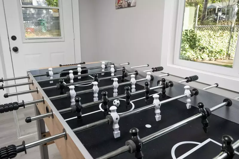 Find out who's the best foosball player in your family with a championship tournament.