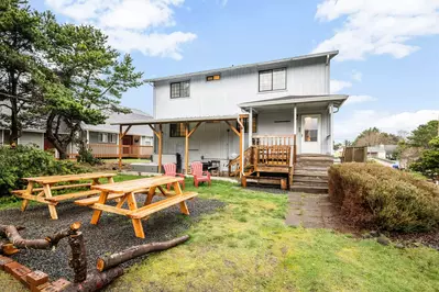 Plenty of outdoor seating for friends and family.