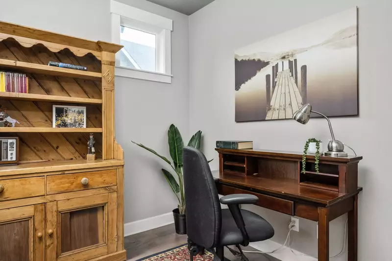Work from home from the desk and you can extend your stay at this rental!