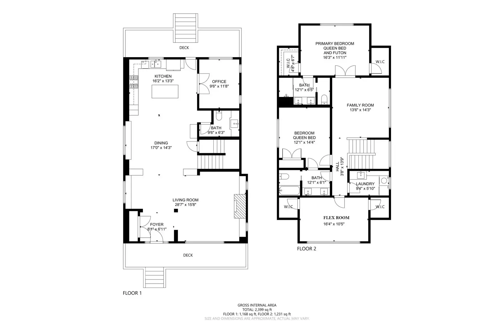 A detailed floor plan of this rental.