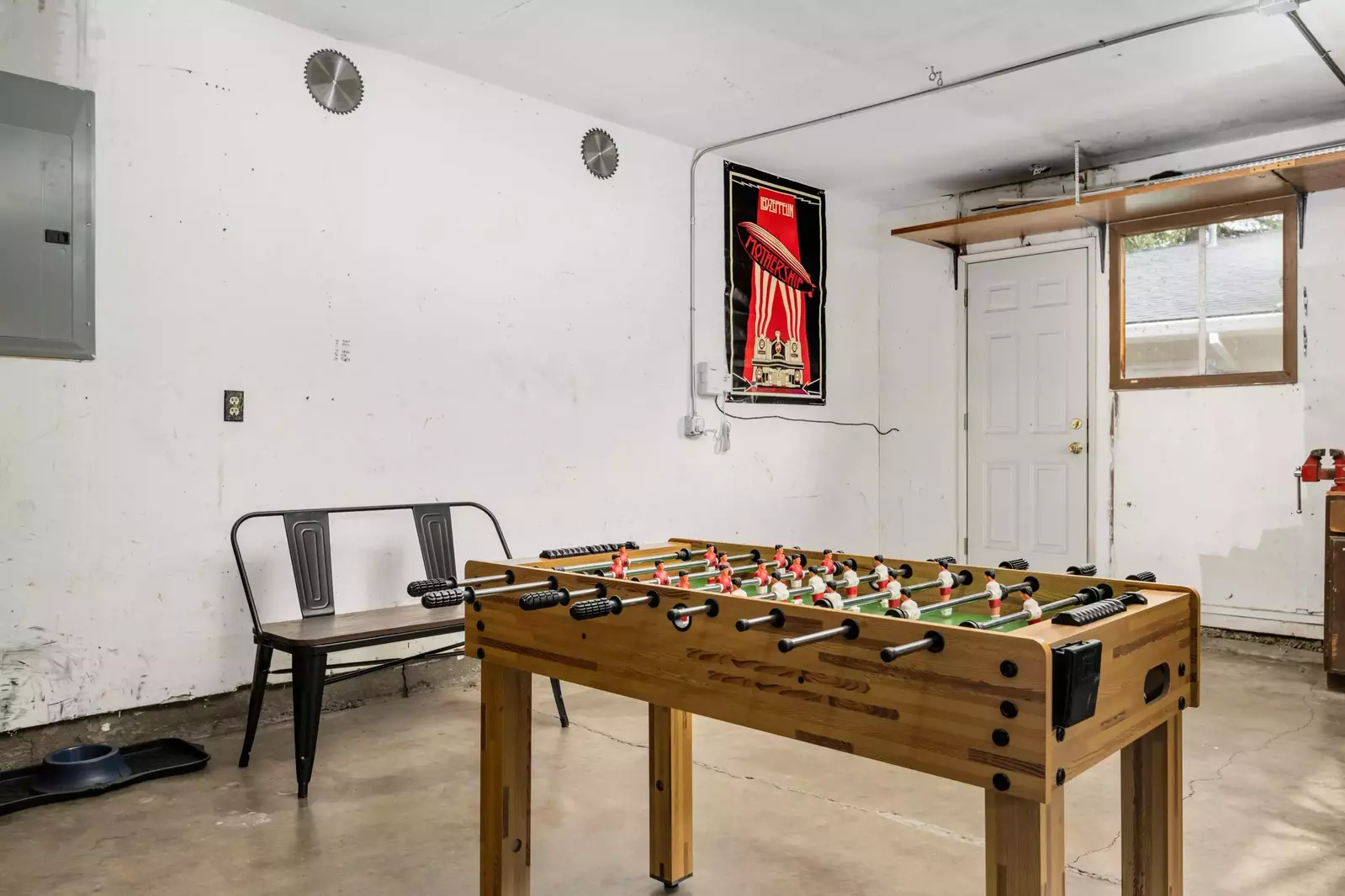 Play foosball and see who's the MVP in the game room!