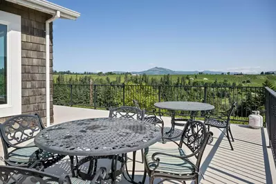 The Chateau sits among the rolling hills, vineyards, apple and pear orchards that the region is known for.