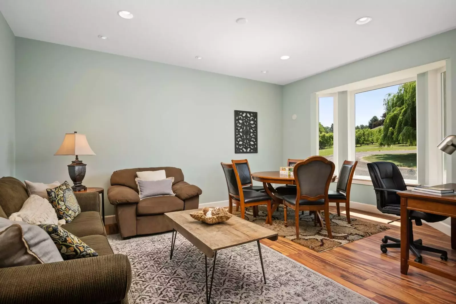 This rental has a home office set up so you can work from home while away from home.