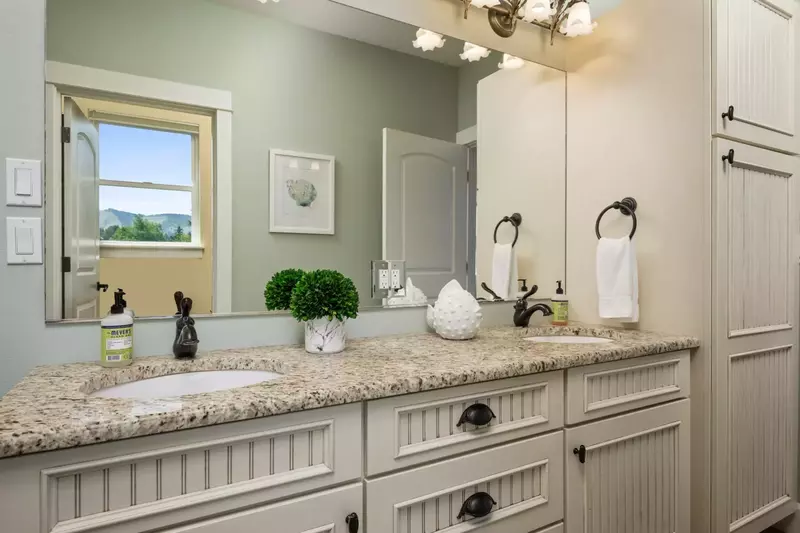 The bathrooms are luxurious and built with care.