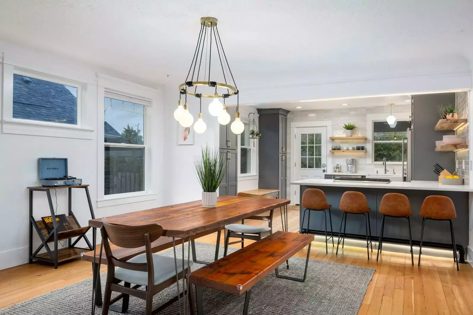 Rhone Retreat has a great layout perfect for hanging out after a fun day in Portland.