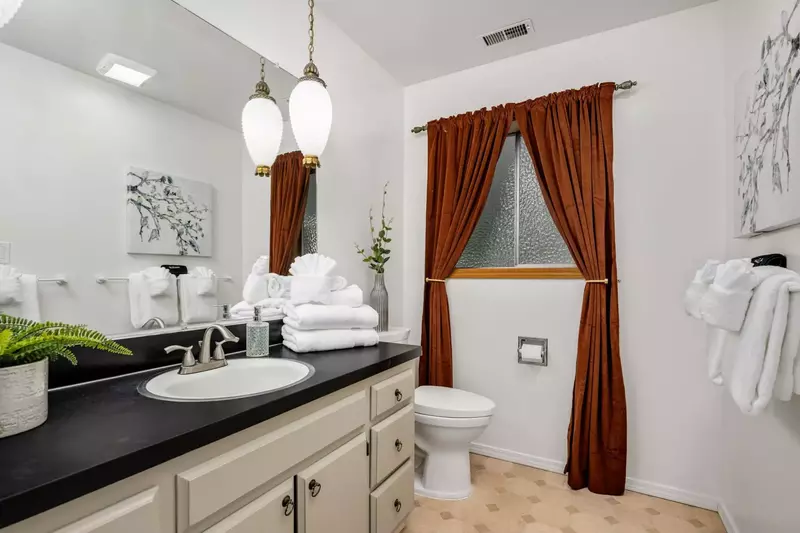 The bathrooms are recently updated, built with care, and have excellent water pressure.