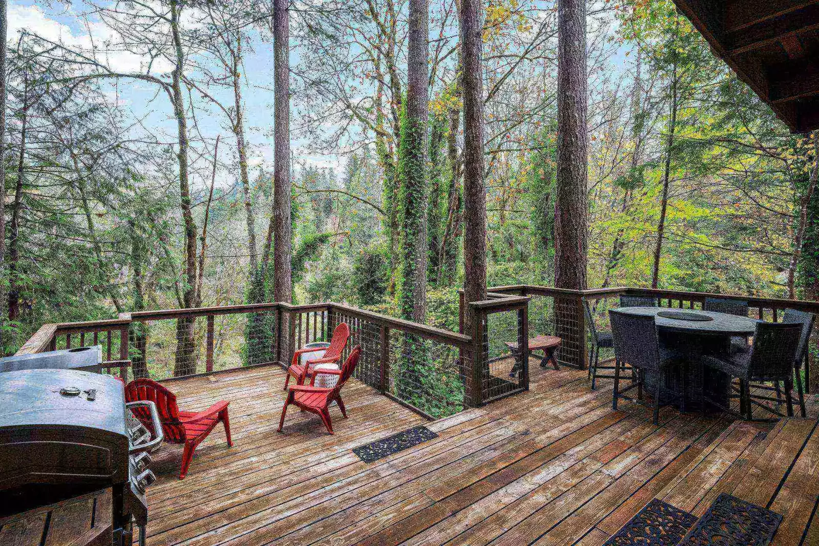 "There is a small trail down to the shore of the river, we saw two bald eagles when we walked down there in the morning." - Michael