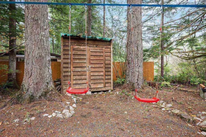 Enjoy a fun time on the swings.