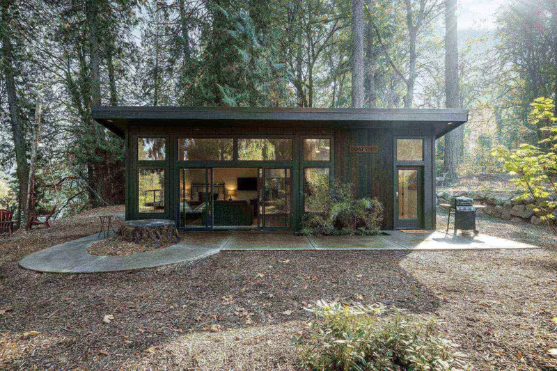 The Goat Shed is a truly magical rental nestled away in the forest.